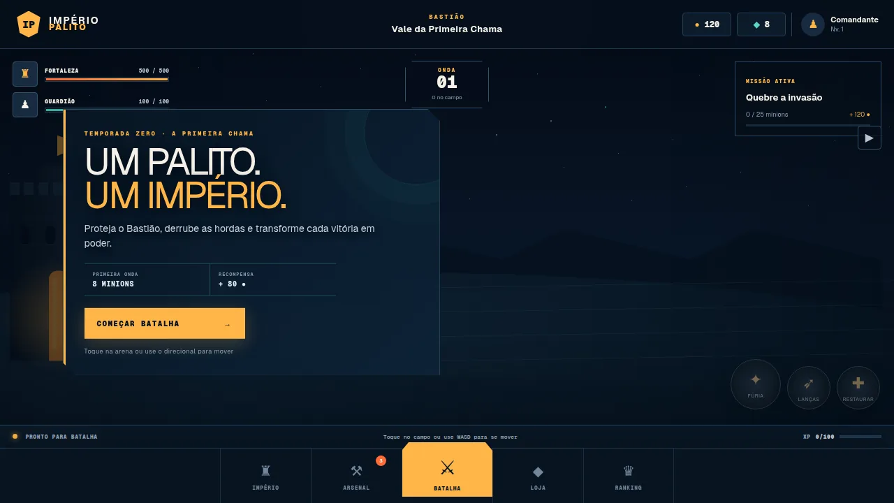 Imagen del videojuego Império Palito